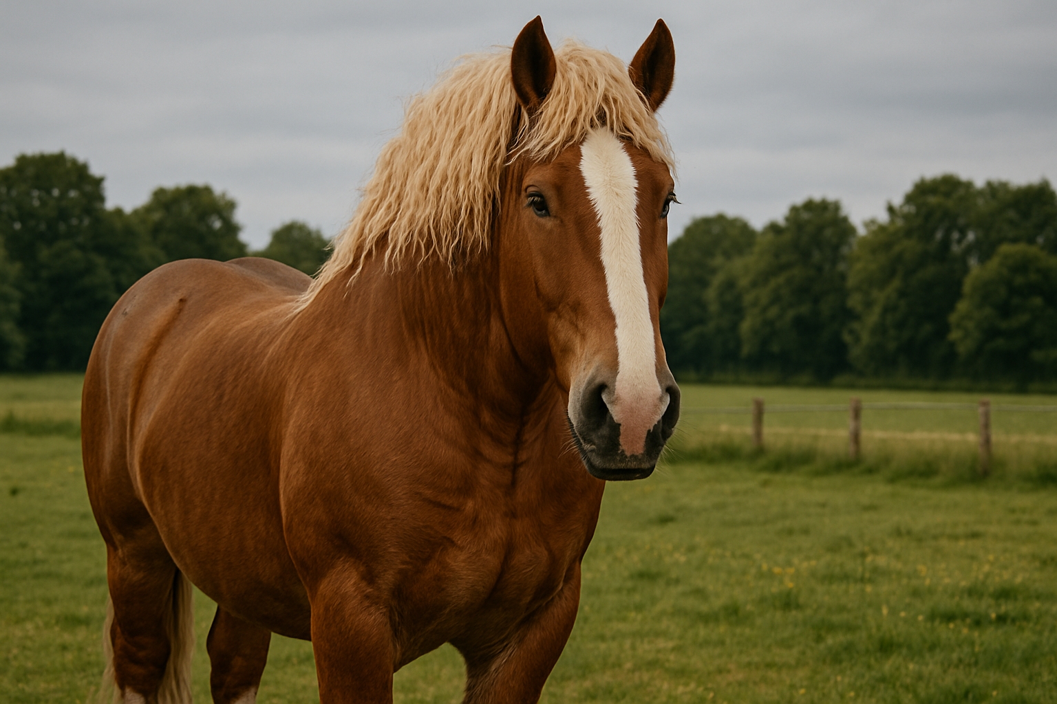 Rheinisch-Deutsches Kaltblut Pferderasse - Bild und Rasseportrait